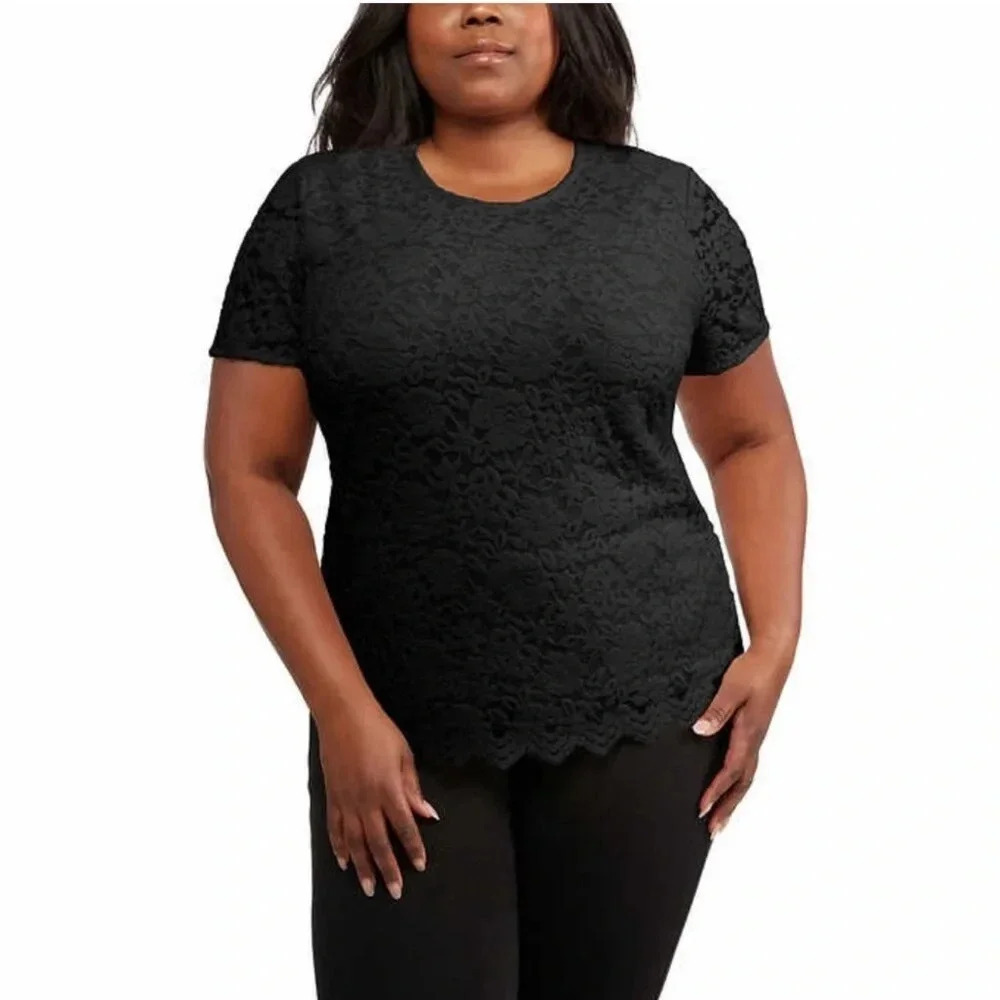 Teddi Rose Ladies Lace Top Black -